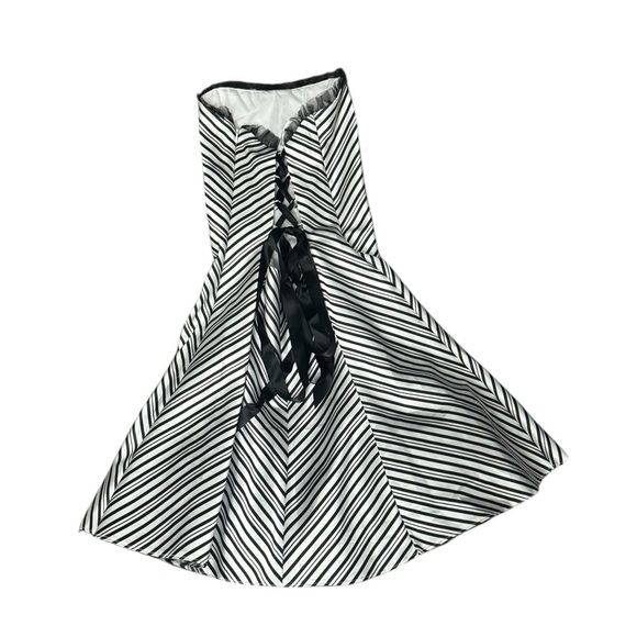 Jessica McClintock For Gunne Sax Strapless Cocktail Dress Size 9 - Picture 3 of 6